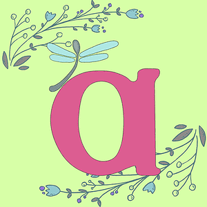 Image is the AWN logo with blue and purple floral garnishes on a spring green background