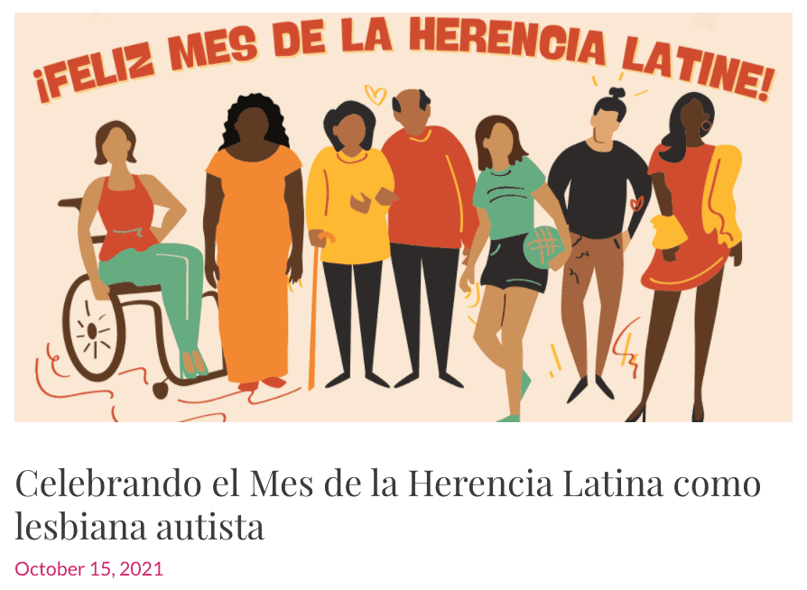 Celebrando el Mes de la Herencia Latina como lesbiana autista