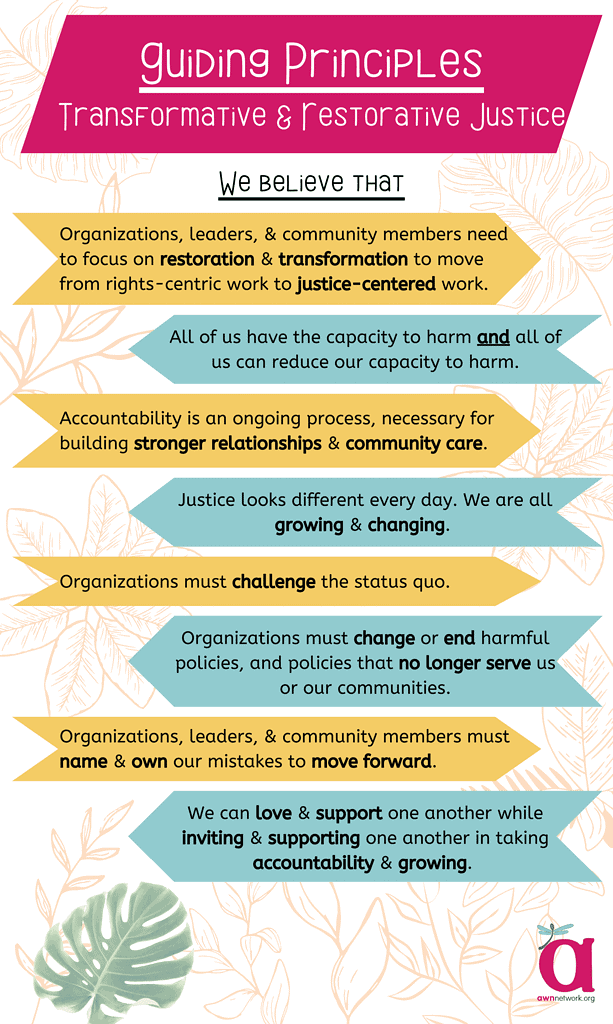 Guiding Principles on Transformative & Restorative Justice