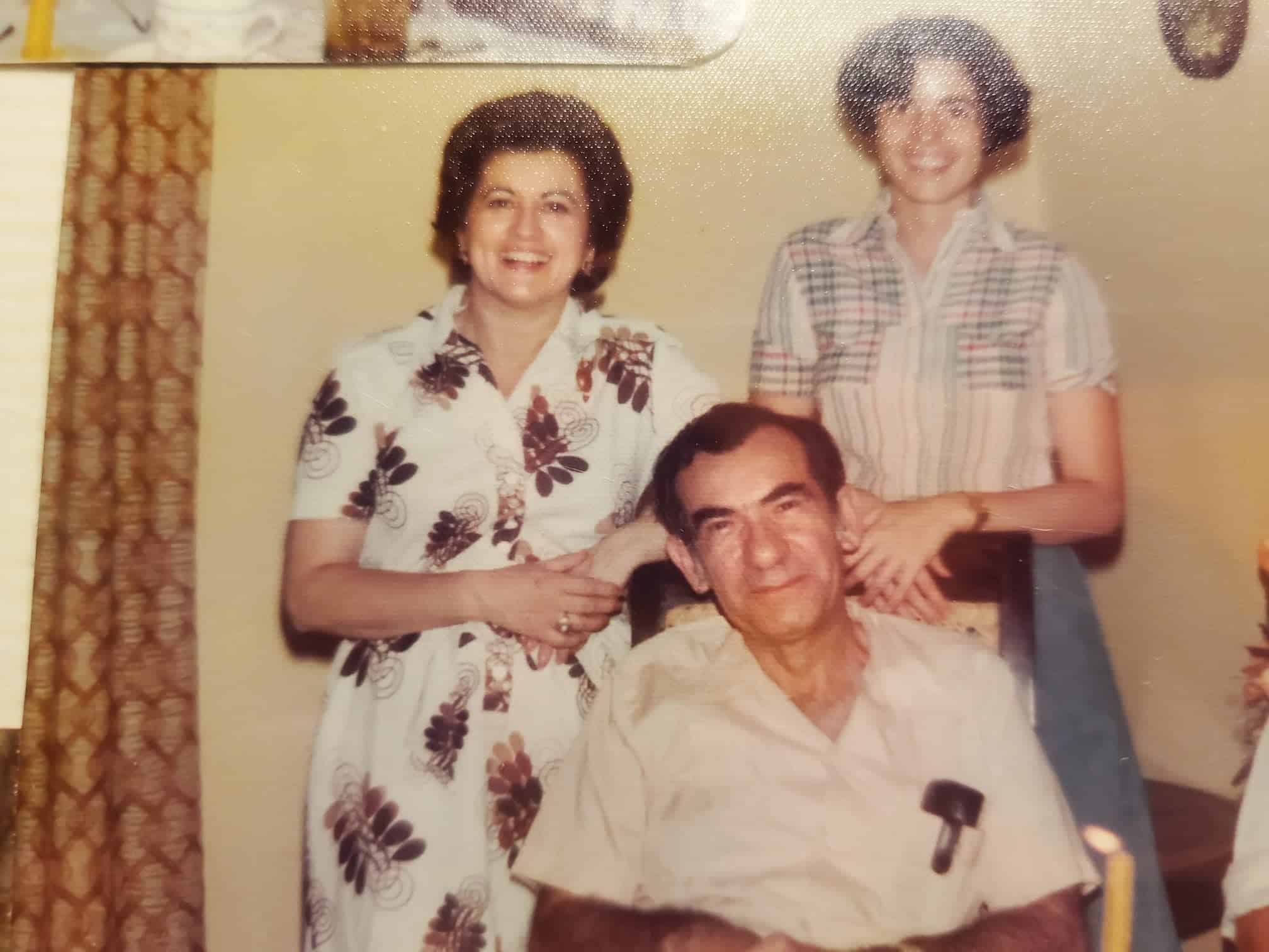 Three generations of Latine-Americans: my grandmother Yolanda Estevez Saras, my Puerto Rican grandfather Fred Saras, and my mother Susan Saras as a young adult.